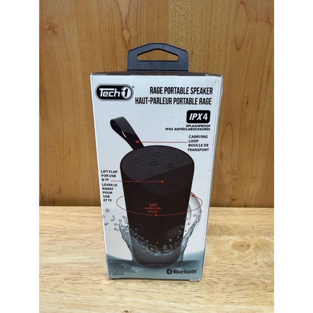 tech 1 Rage Bluetooth Portable Speaker - Black